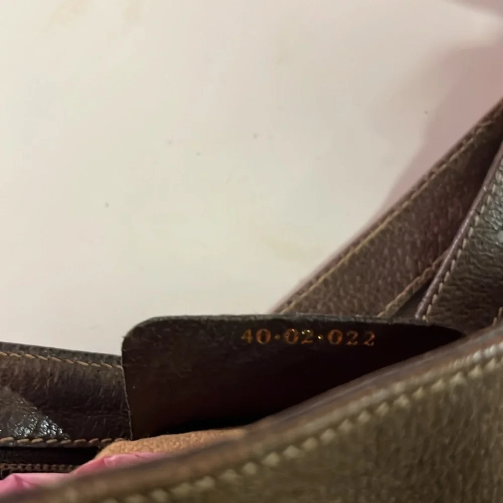 Vintage Gucci GG Crossbody/Shoulder Handbag Brown Leather - Picture 5 of 9